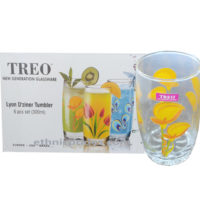 Buy Lyon Glass Tumbler Set of 6, 265ML - Treo by Milton